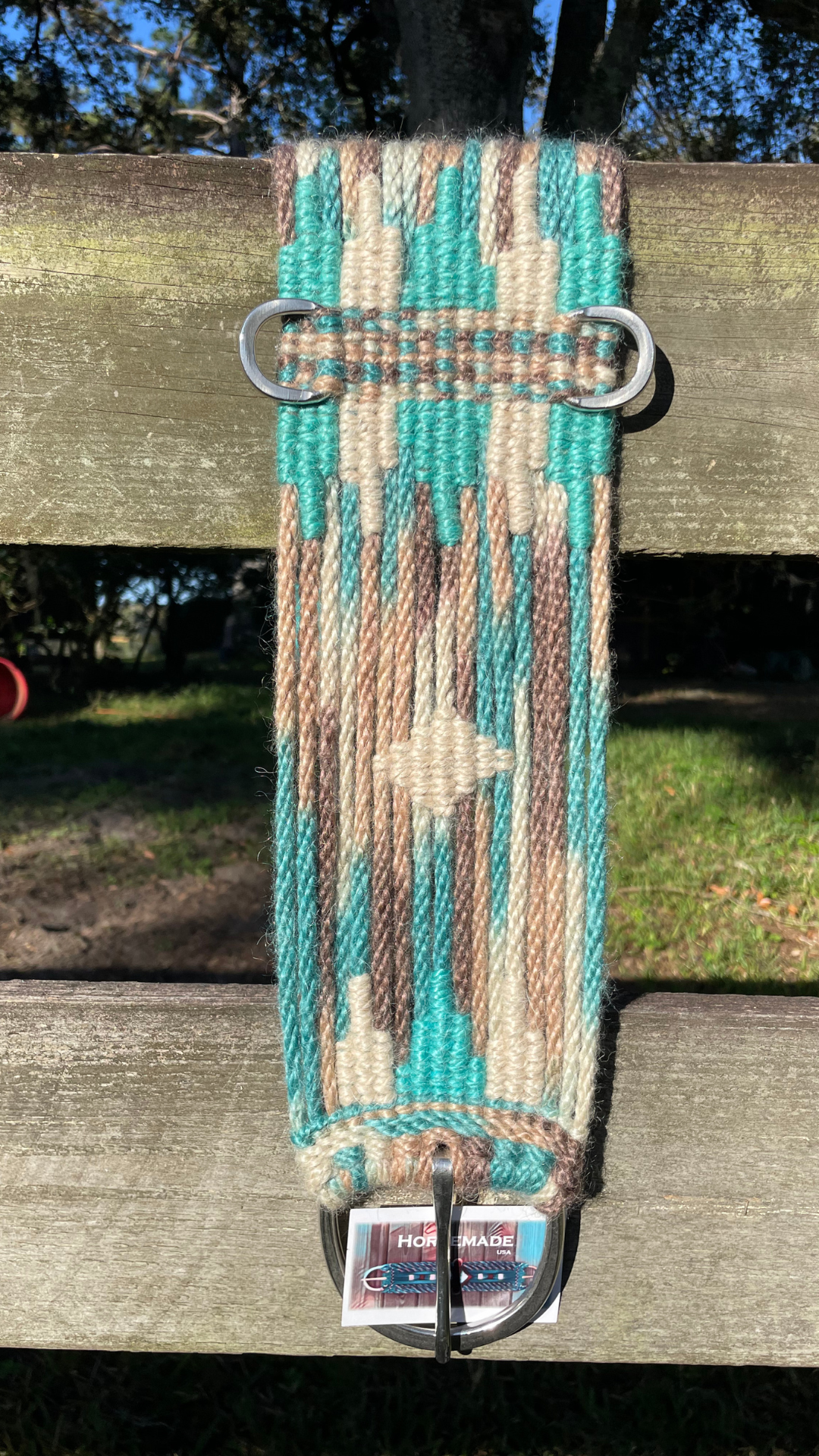 Turquoise and Brown Straight Cinch