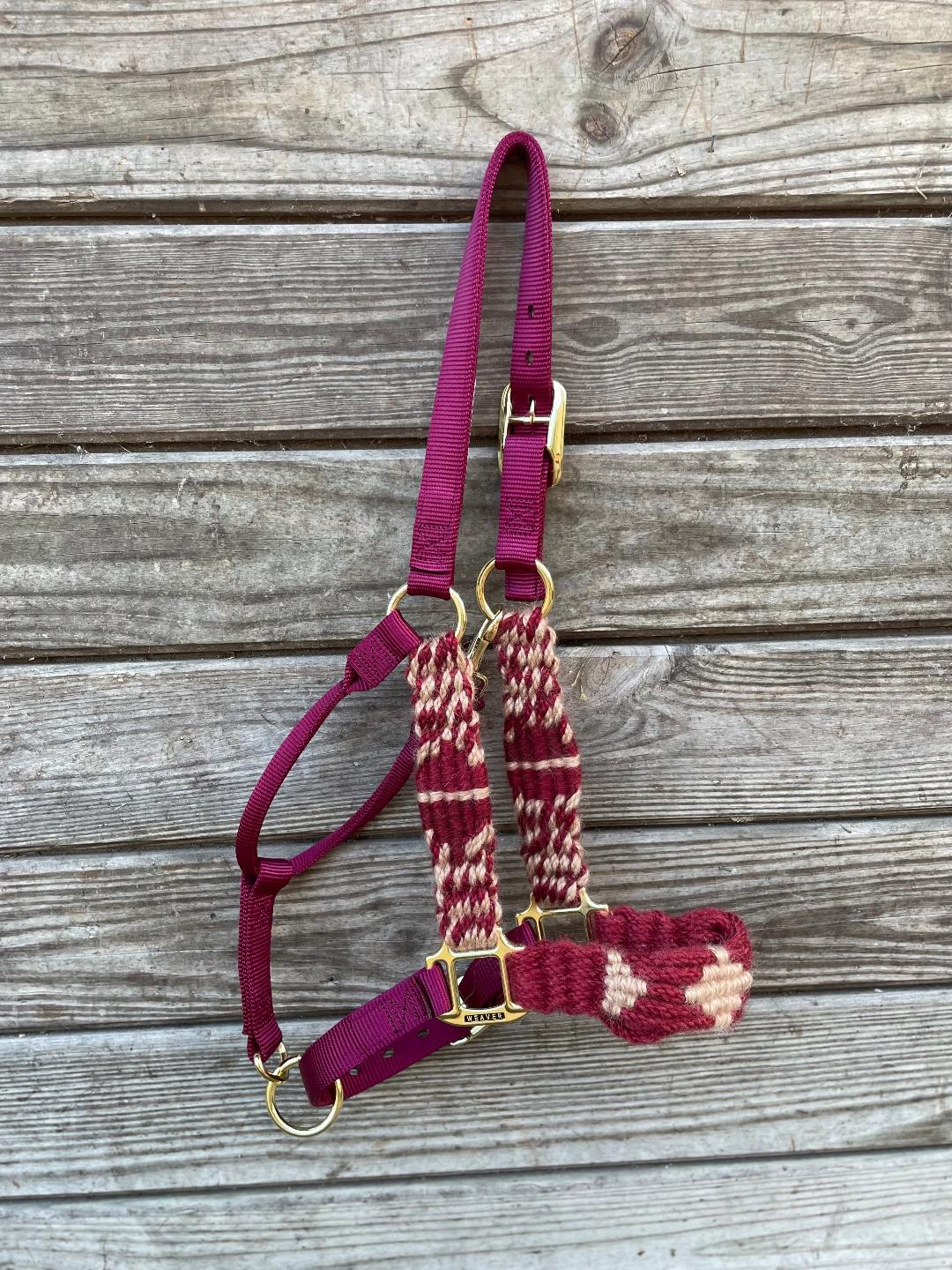 Burgundy Wheat Halter