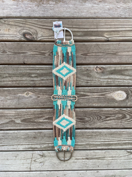 Turquoise and Brown Straight Cinch