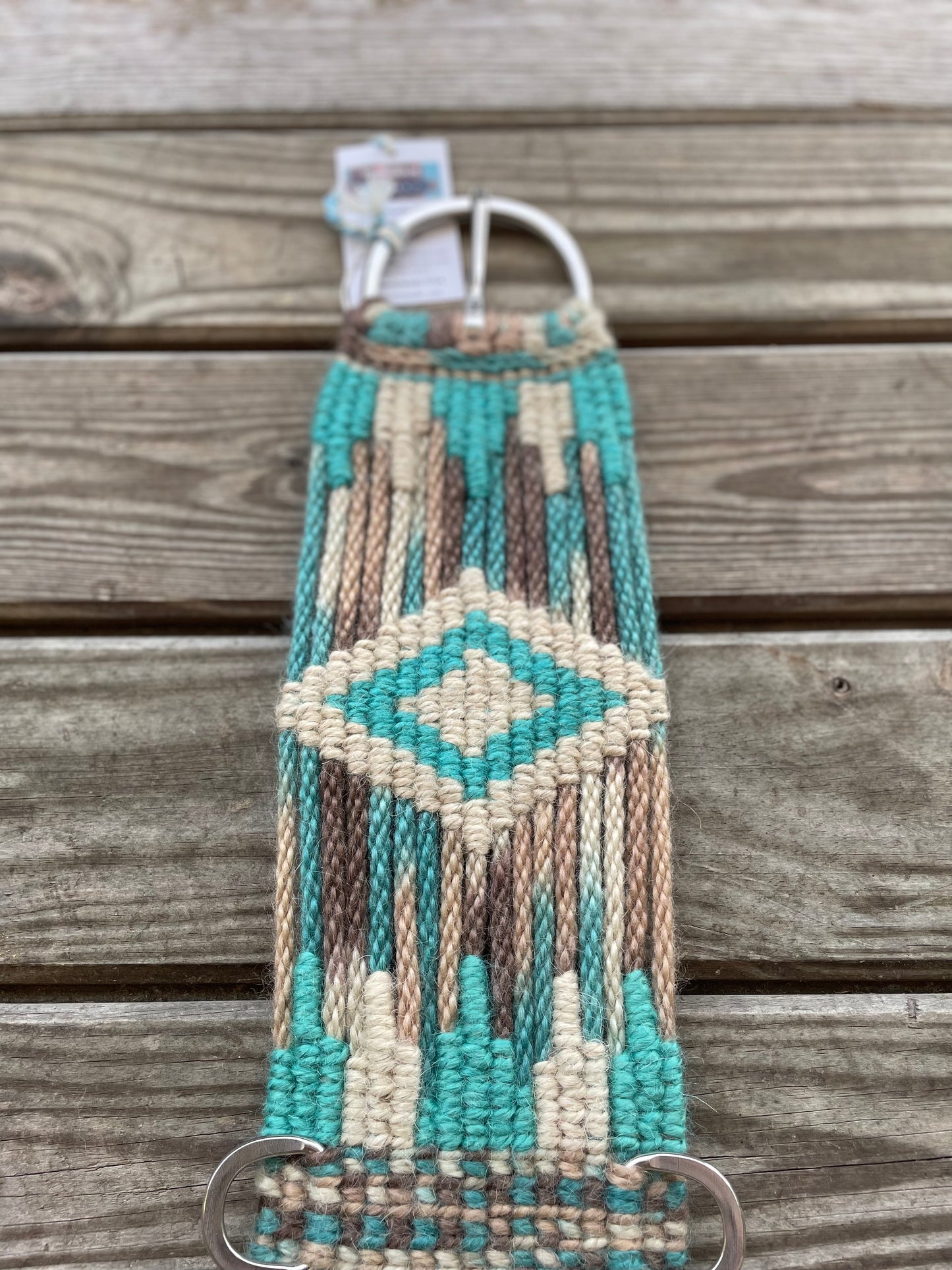 Turquoise and Brown Straight Cinch